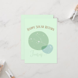 Zodiac Birthday Taurus-platta kort