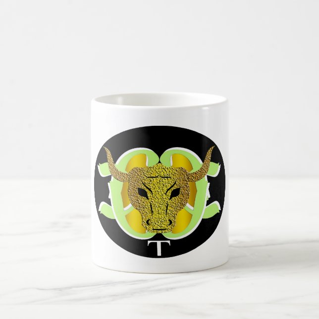 Zodiac Bull Sign Taurus Design Kaffemugg (Center)