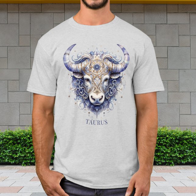 Zodiac Bull Symbol Celestial Fantasy Taurus Manar T Shirt (Skapare uppladdad)