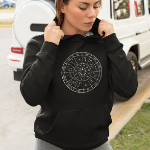 Zodiac Calendar Wheel   Astrologianläggningar T Shirt