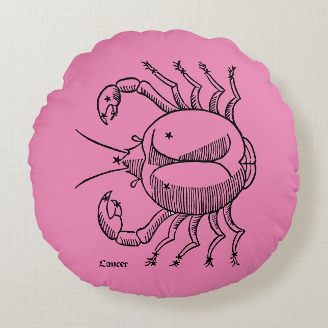 Zodiac: Cancer 1482 Rund Kudde (Framsidan)