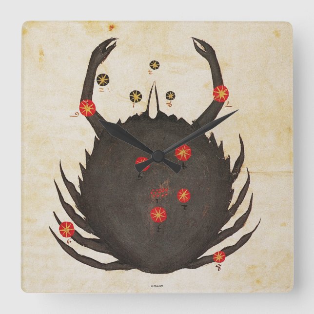 Zodiac: Cancer C1350 Fyrkantig Klocka (Framsida)