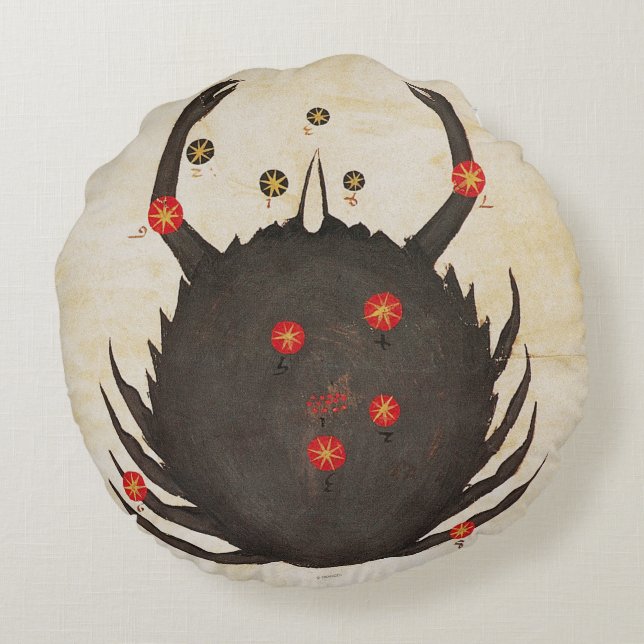 Zodiac: Cancer C1350 Rund Kudde (Baksidan)