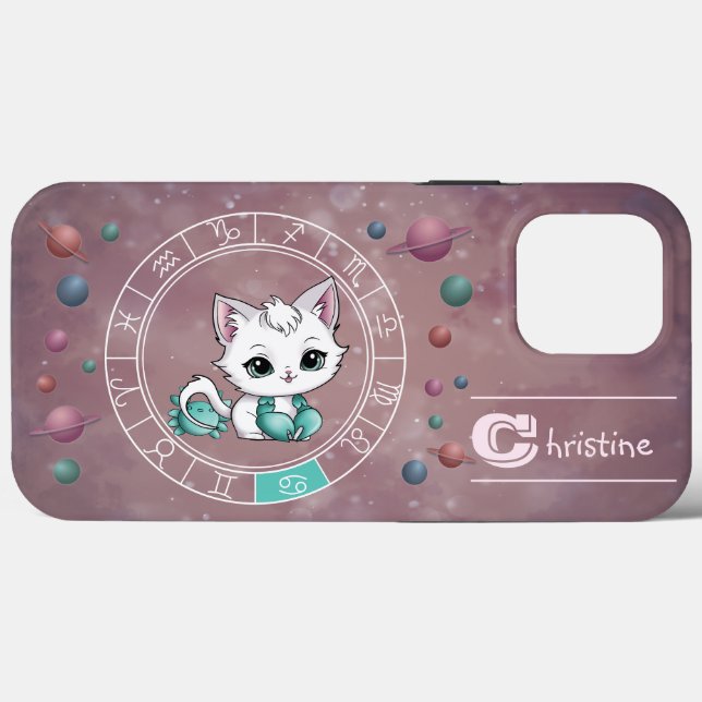 Zodiac Cancer Cute Wheel Planet Astrology (Baksida (horisontell))