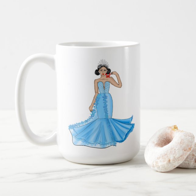 Zodiac Cancer Goddess med Red Crab Kaffemugg (Med munk)