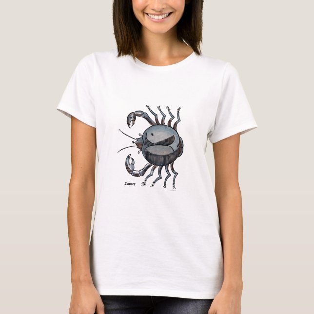 Zodiac: Cancer i färg Tee (Framsida)