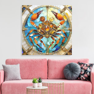 Zodiac - cancer i krabban canvastryck
