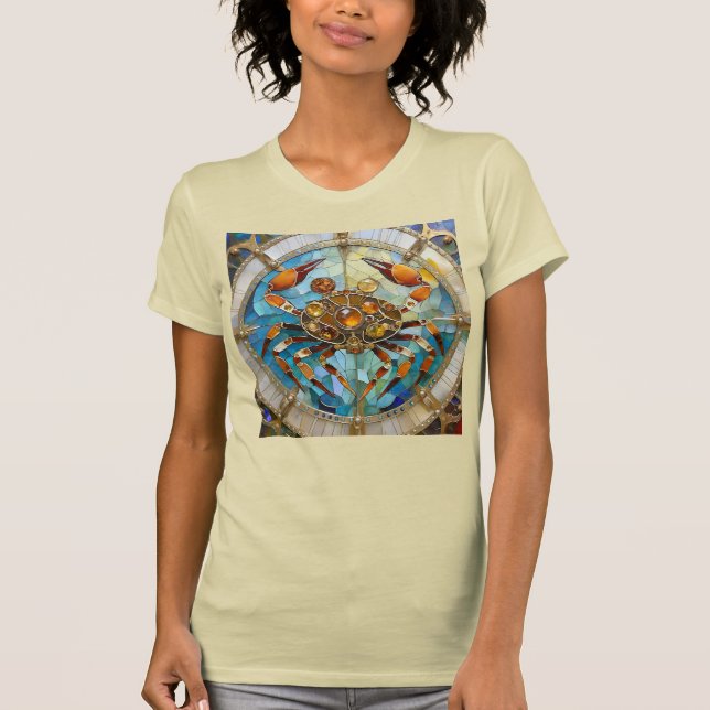 Zodiac - cancer i krabban t shirt (Framsida)