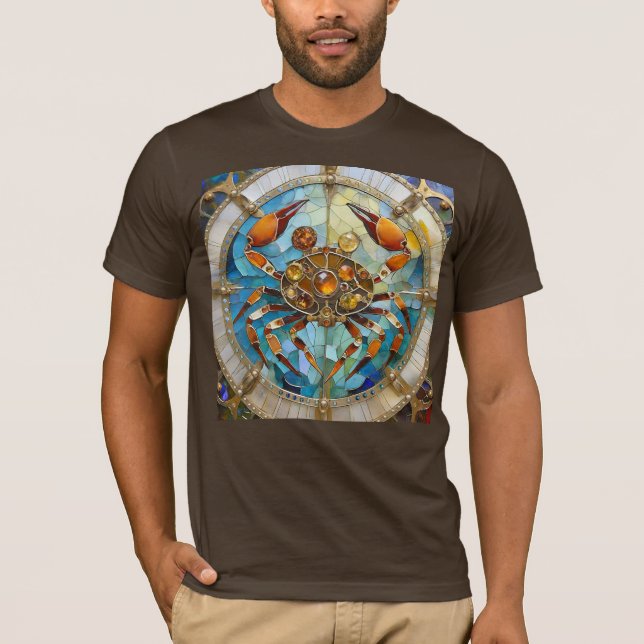 Zodiac - cancer i krabban t shirt (Framsida)