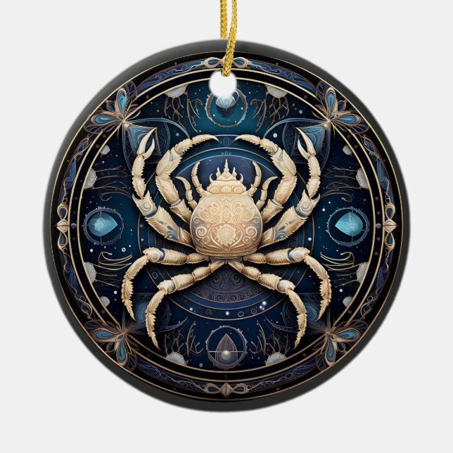 Zodiac Cancer Personlig Astrology Ornament (Framsidan)