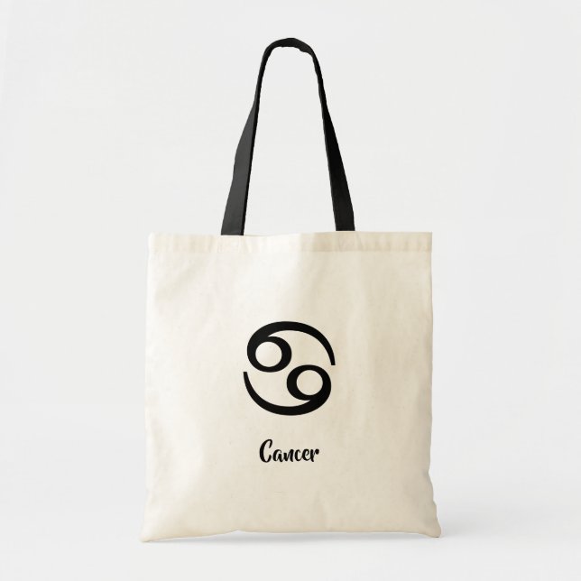 Zodiac Cancer Toit Bag Tygkasse (Framsidan)