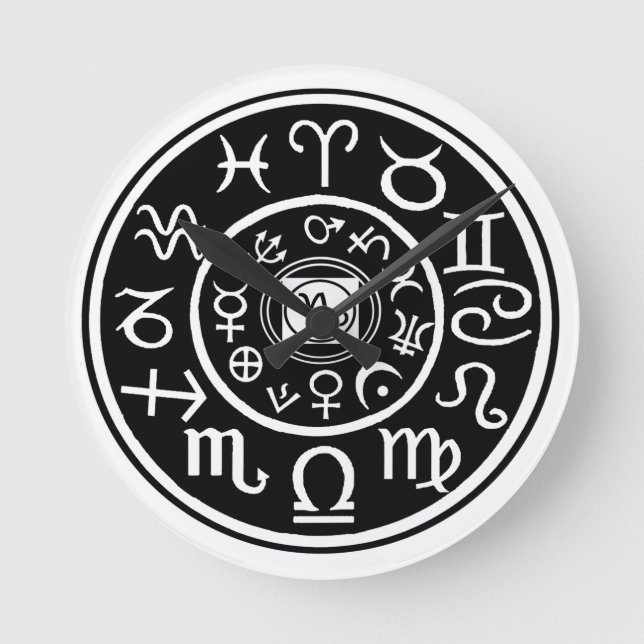 Zodiac - Capricorn Constellation Rund Klocka (Framsida)