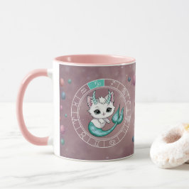 Zodiac Capricorn Cute Cat Wheel Planet Astrology Mugg