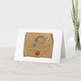 Zodiac - Capricorn - Greeting Card Tack Kort