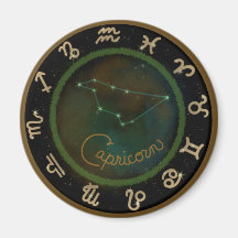 Zodiac Capricorn-konstellation, cirkelmagnet