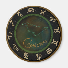 Zodiac Capricorn-konstellation, cirkelmagnet Magnet