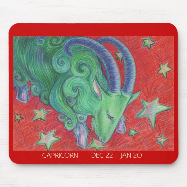 Zodiac Capricorn mousepad data Musmatta (Framsidan)