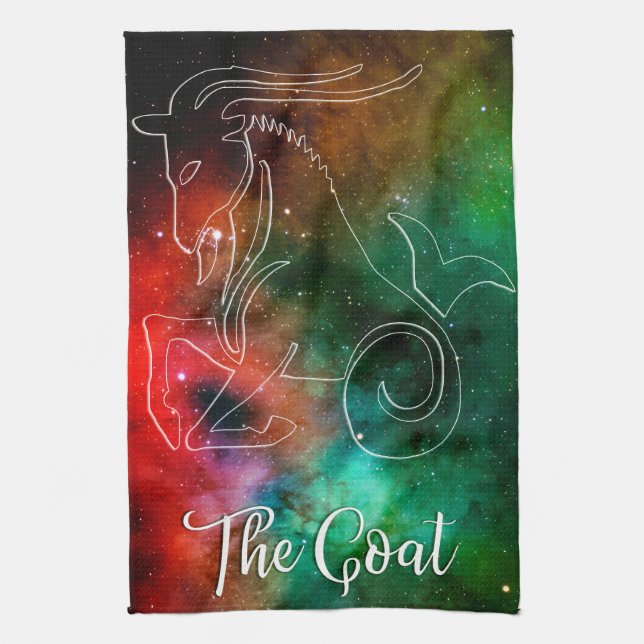 Zodiac : Capricorn 'the goat' Kökshandduk (Vertikal)