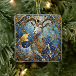 Zodiac - Capricorn the Sea Goat Julgransprydnad Keramik