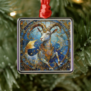 Zodiac - Capricorn the Sea Goat Julgransprydnad Metall