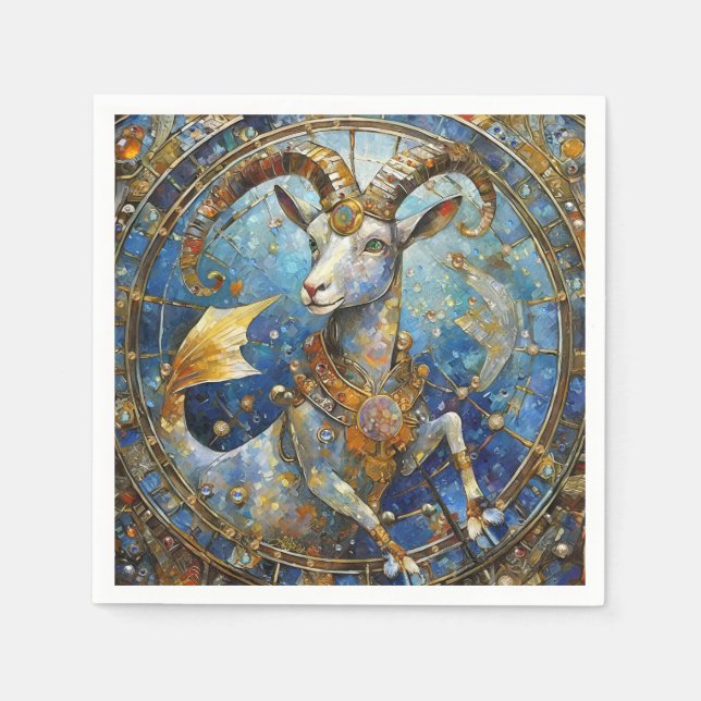 Zodiac - Capricorn the Sea Goat Pappersservett (Framsidan)