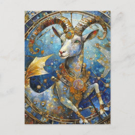 Zodiac - Capricorn the Sea Goat Vykort