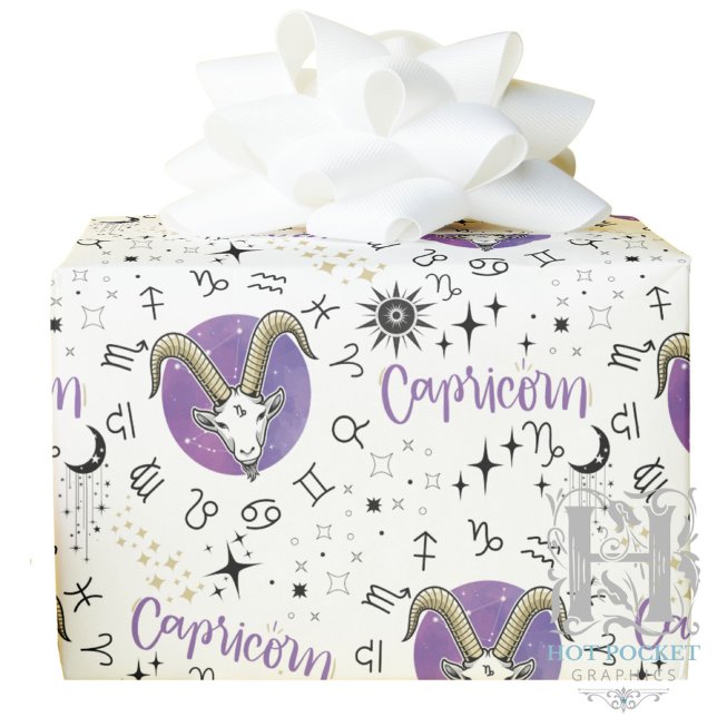 Zodiac Capricorn Wrapping Papper Presentpapper (Skapare uppladdad)
