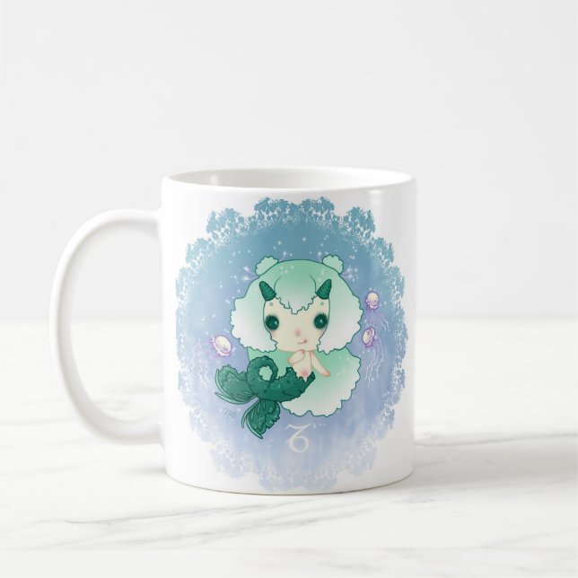 Zodiac capricorne capricorn kaffemugg (Vänster)