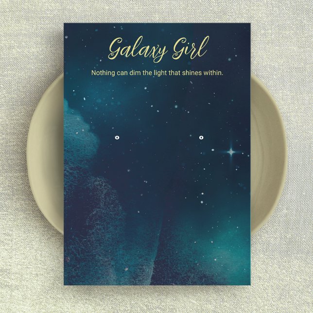 Zodiac Celestial Star Earring Jewelry Visning Visitkort (Skapare uppladdad)