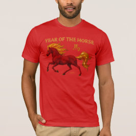 Zodiac Chinese New Year 2026 Yang Fire Horse T Shirt