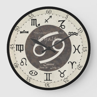 Zodiac Clock - Cancer Stor Klocka