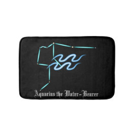 Zodiac Constellation Aquarius Bath Mat Badrumsmatta