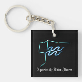 Zodiac Constellation Aquarius Keychain