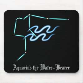 Zodiac Constellation Aquarius Mouse Pad Musmatta