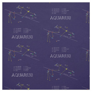 Zodiac Constellation Aquarius Tyg