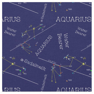 Zodiac Constellation Aquarius Tyg