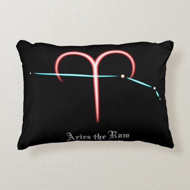 Zodiac Constellation Aries accent Pillow Prydnadskudde (Framsidan)