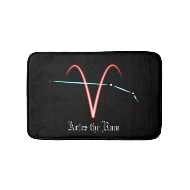 Zodiac Constellation Aries Bath Mat Badrumsmatta (Framsidan)