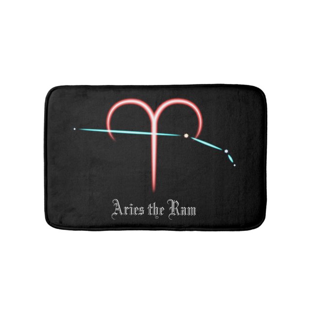 Zodiac Constellation Aries Bath Mat Badrumsmatta (Framsidan)