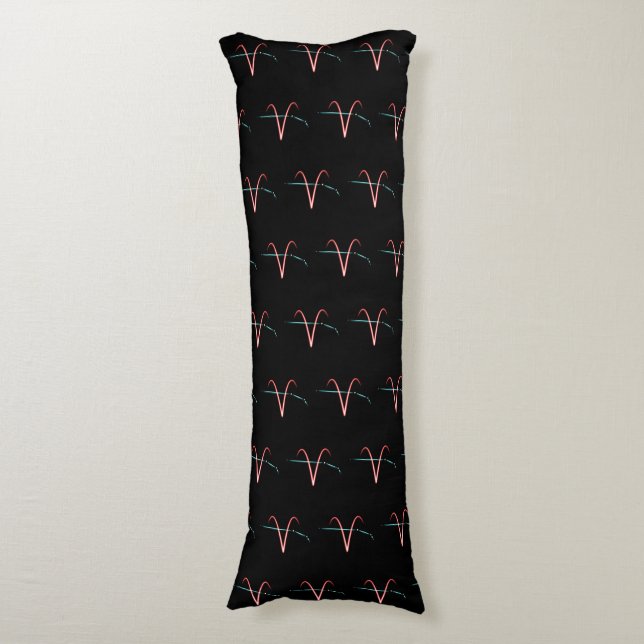 Zodiac Constellation Aries Body Pillow Kroppskudde (Framsidan Vertikal)