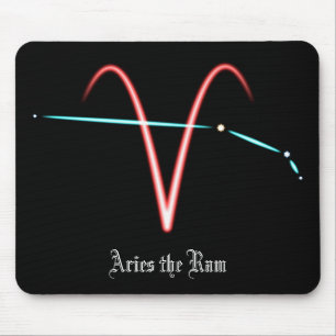 Zodiac Constellation Aries Mouse Pad Musmatta