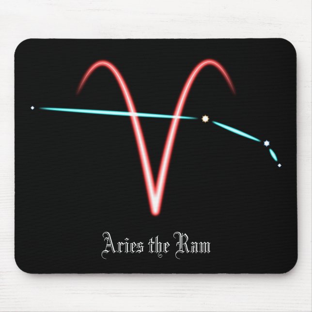Zodiac Constellation Aries Mouse Pad Musmatta (Framsidan)