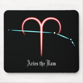 Zodiac Constellation Aries Mouse Pad Musmatta