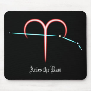 Zodiac Constellation Aries Mouse Pad Musmatta