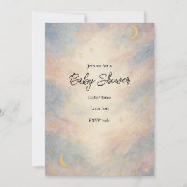 Zodiac Constellation Baby Shower-inbjudan Inbjudningar