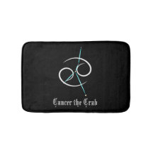 Zodiac Constellation Cancer Bath Mat