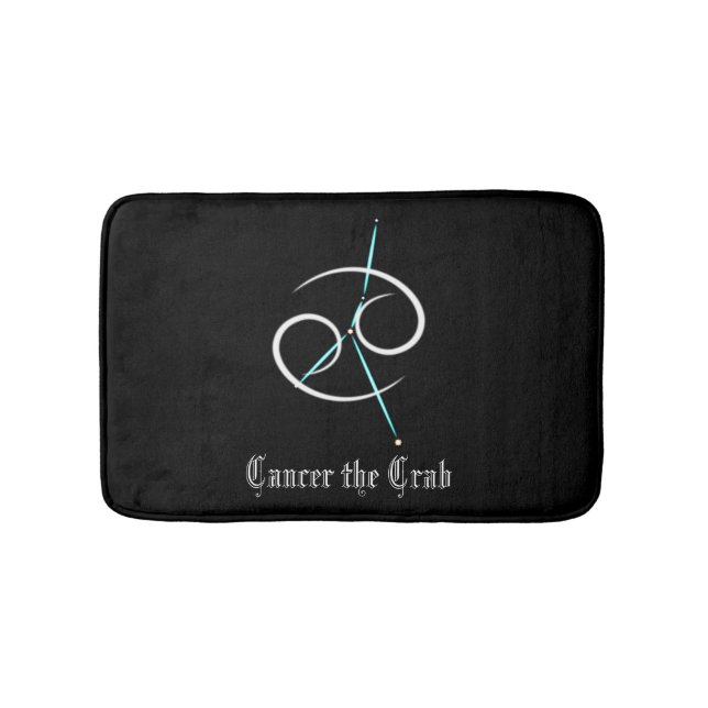 Zodiac Constellation Cancer Bath Mat Badrumsmatta (Framsidan)
