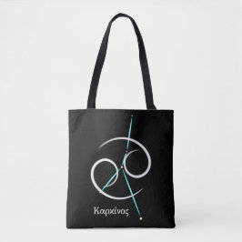 Zodiac Constellation Cancer Tote Bag Tygkasse