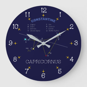 Zodiac Constellation Capricornus Stor Klocka