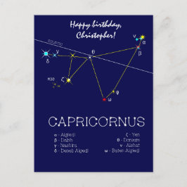 Zodiac Constellation Capricornus Vykort